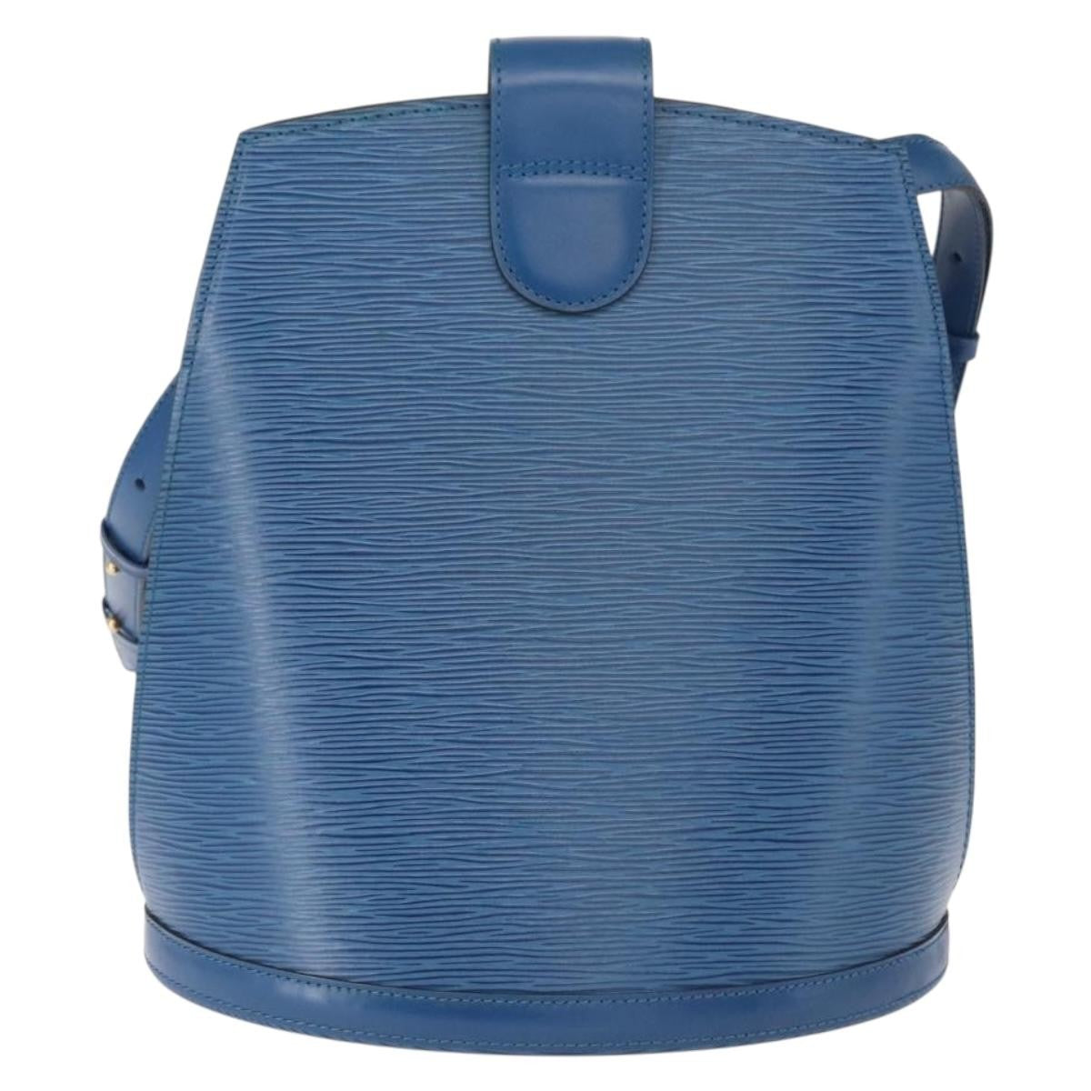 Louis Vuitton Cluny Shoulder Bag Epi Leather, BLUE, LEATHER, Shoulder bag