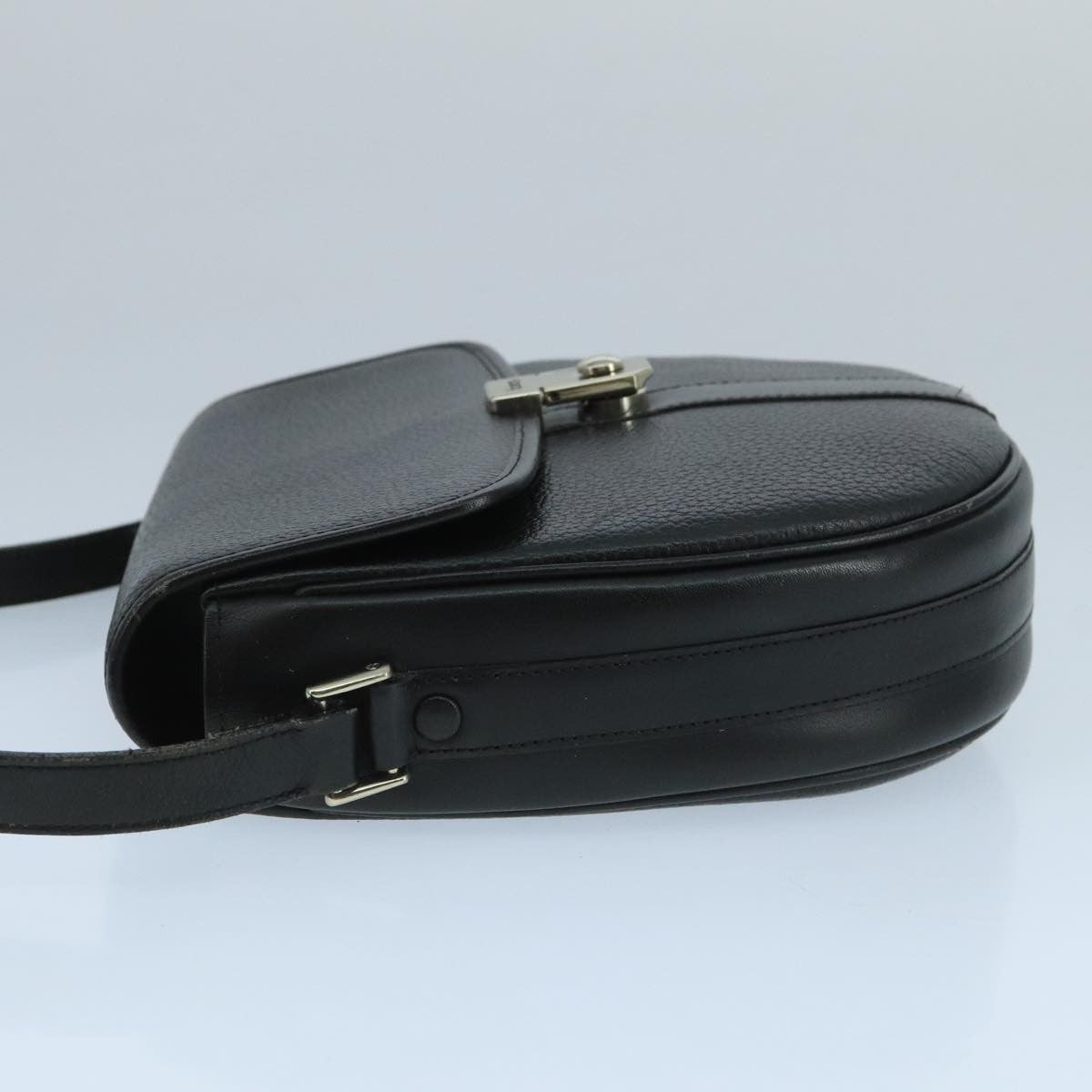 Burberry Flap Shoulder Bag Leather, BLACK, LEATHER, Shoulder bag