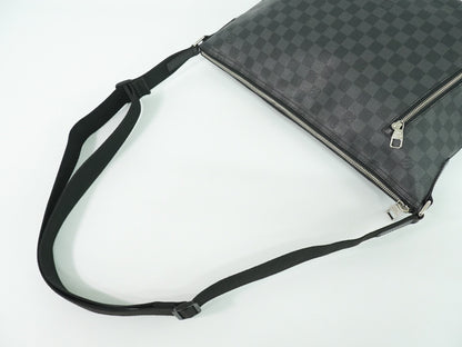 Louis Vuitton Mick Messenger Bag Damier Graphite, BLACK, CANVAS, Shoulder bag