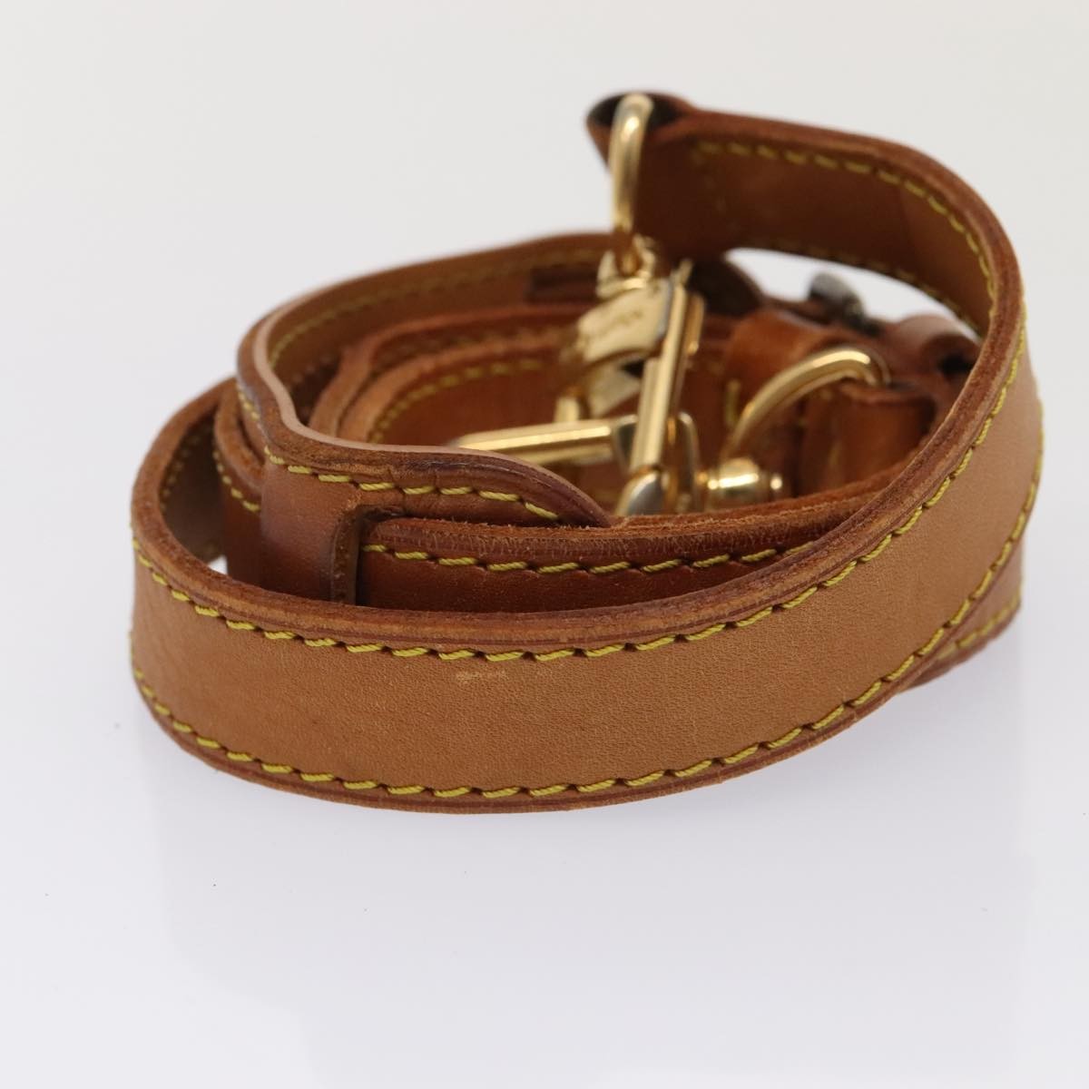 Louis Vuitton Adjustable Shoulder Strap Vachetta Leather, BEIGE, LEATHER, Straps