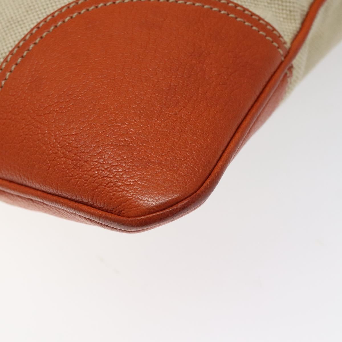 Prada Vintage Handbag Canvas and Leather, BEIGE, CANVAS, Handbag