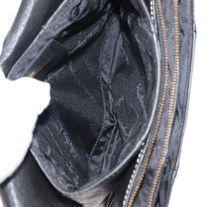 Salvatore Ferragamo Flap Shoulder Bag Leather, BLACK, LEATHER, Shoulder bag