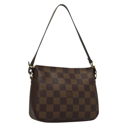Louis Vuitton Trousse Make Up Bag Damier, BROWN, CANVAS, Clutche & pouche