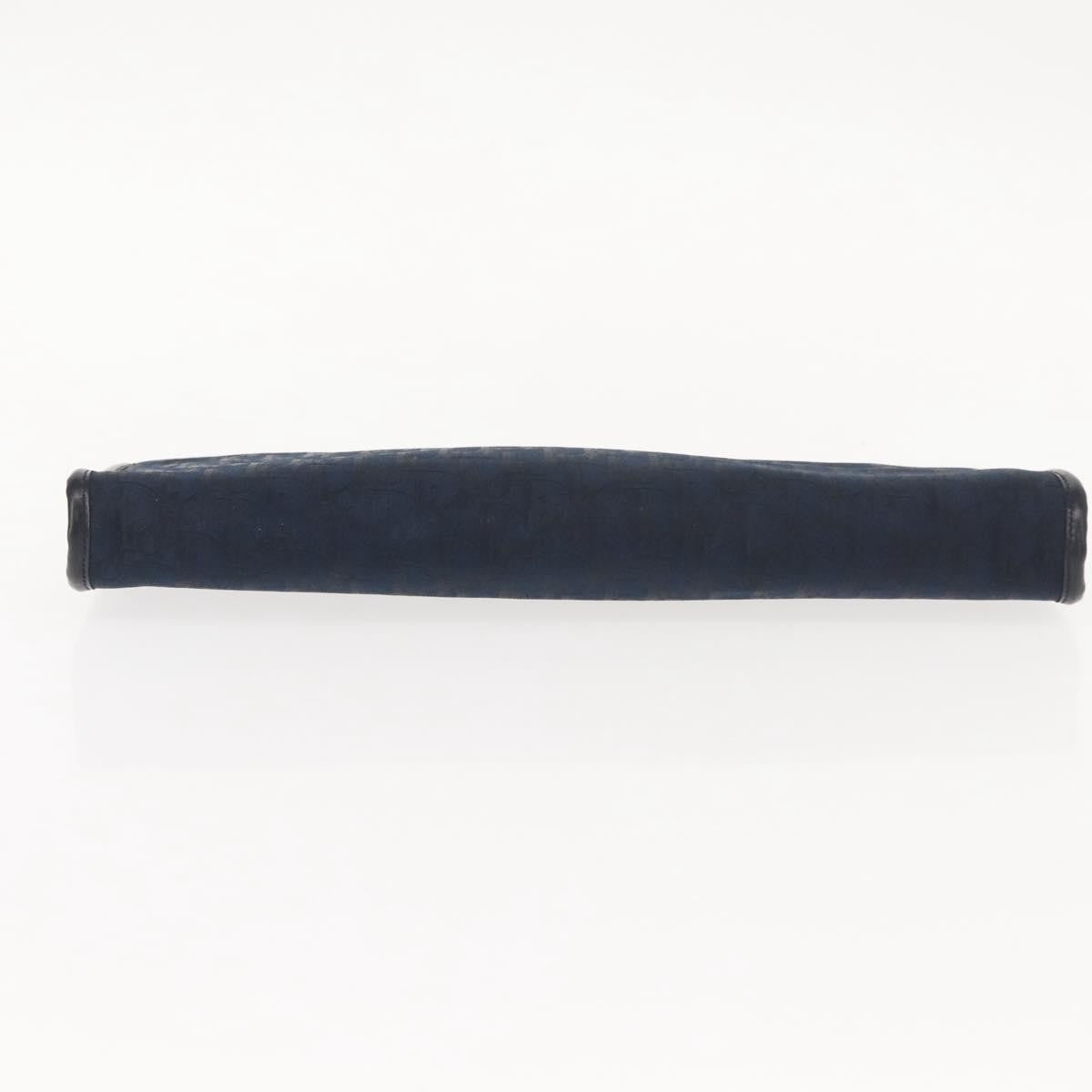 Christian Dior Vintage Trotter Pouch Canvas, NAVY, CANVAS, Clutche & pouche