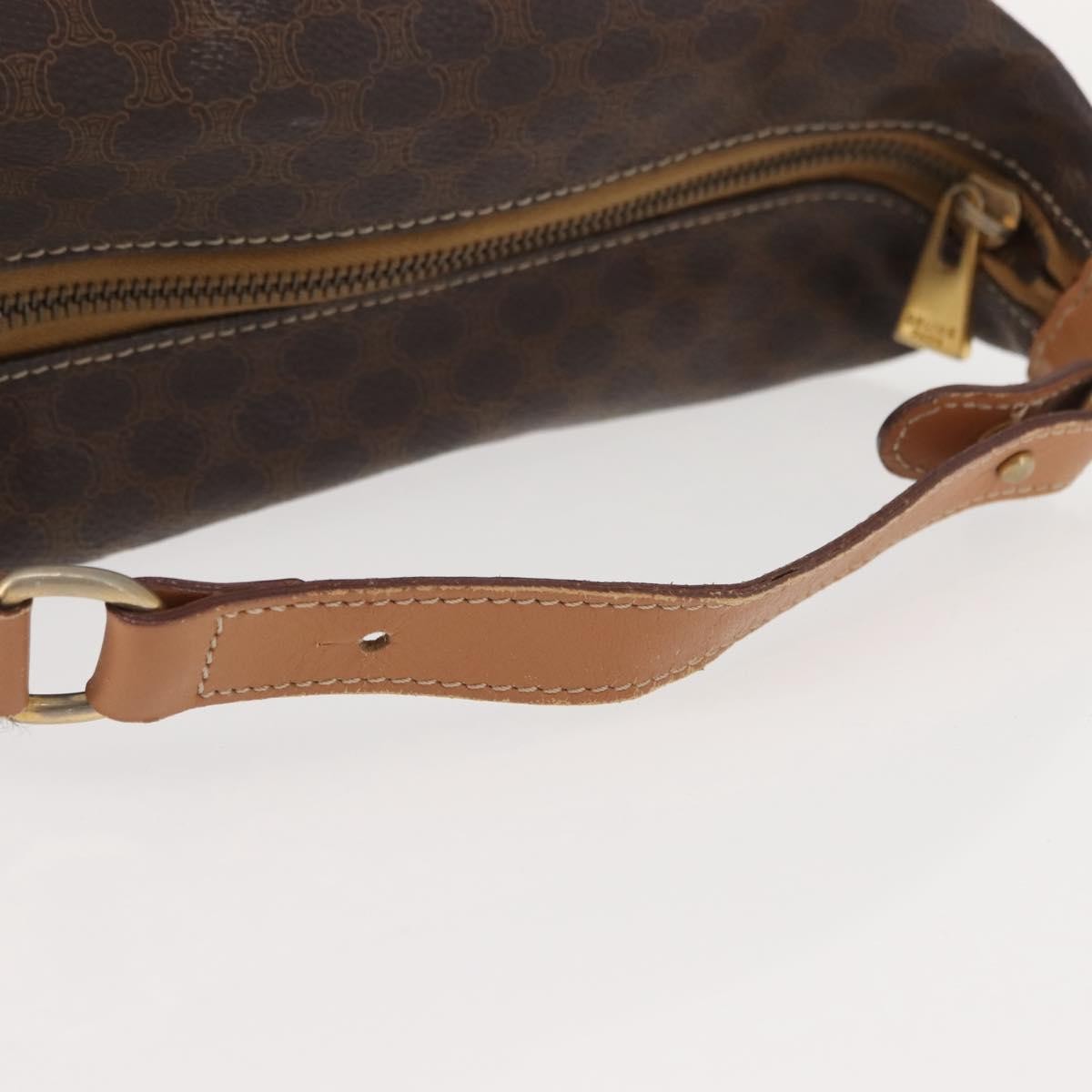 Celine Vintage Macadam Handbag Macadam, BROWN, CANVAS, Handbag