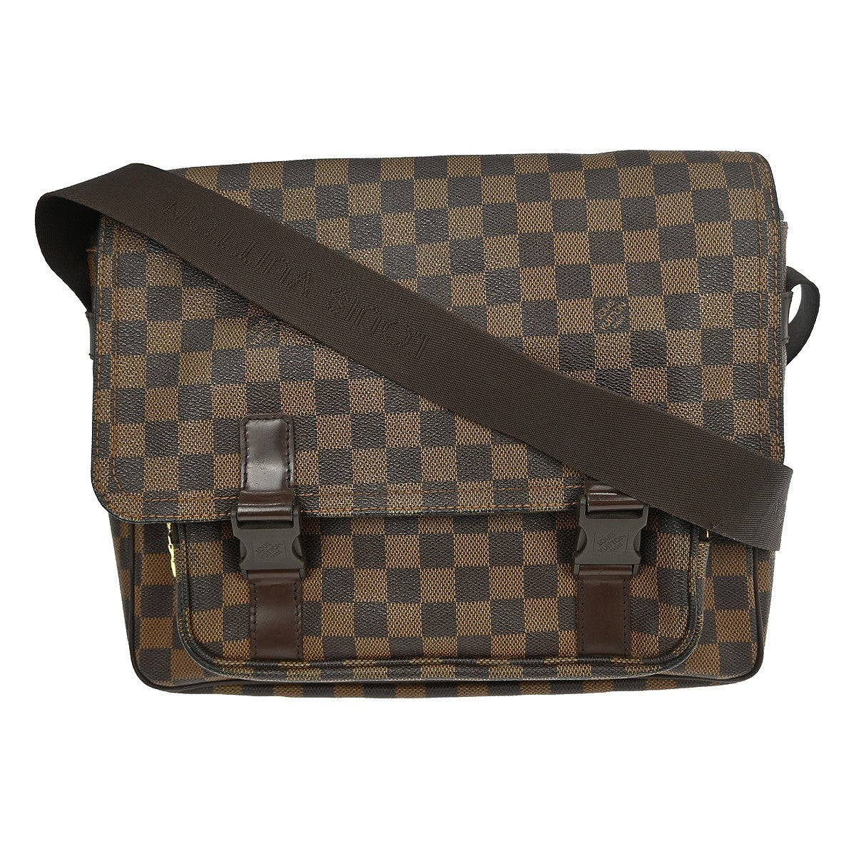Louis Vuitton Melville Messenger Bag Damier, BROWN, CANVAS, Shoulder bag