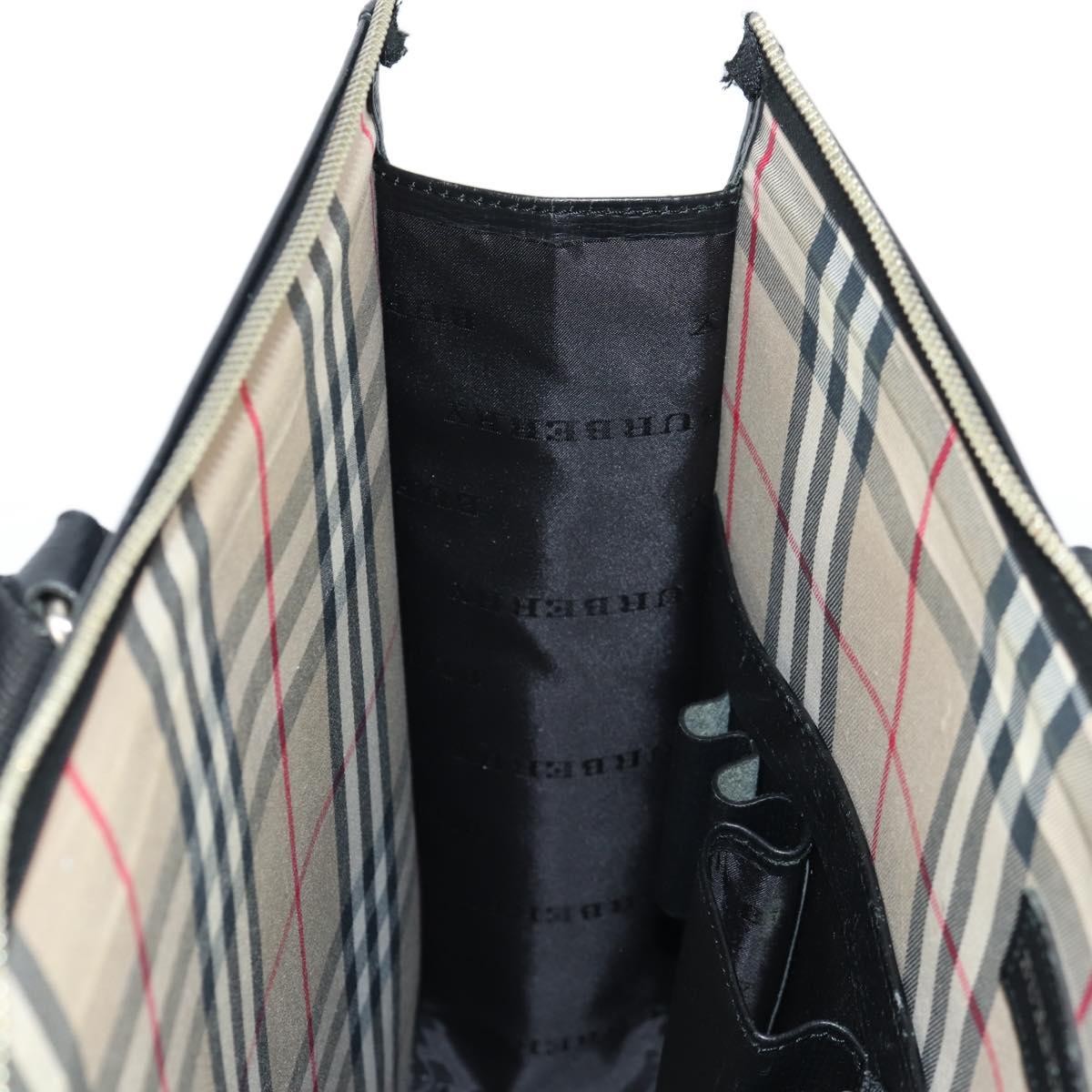 Burberry BUSINESS BAG BLACK LEATHER, BLACK, LEATHER, Briefcase