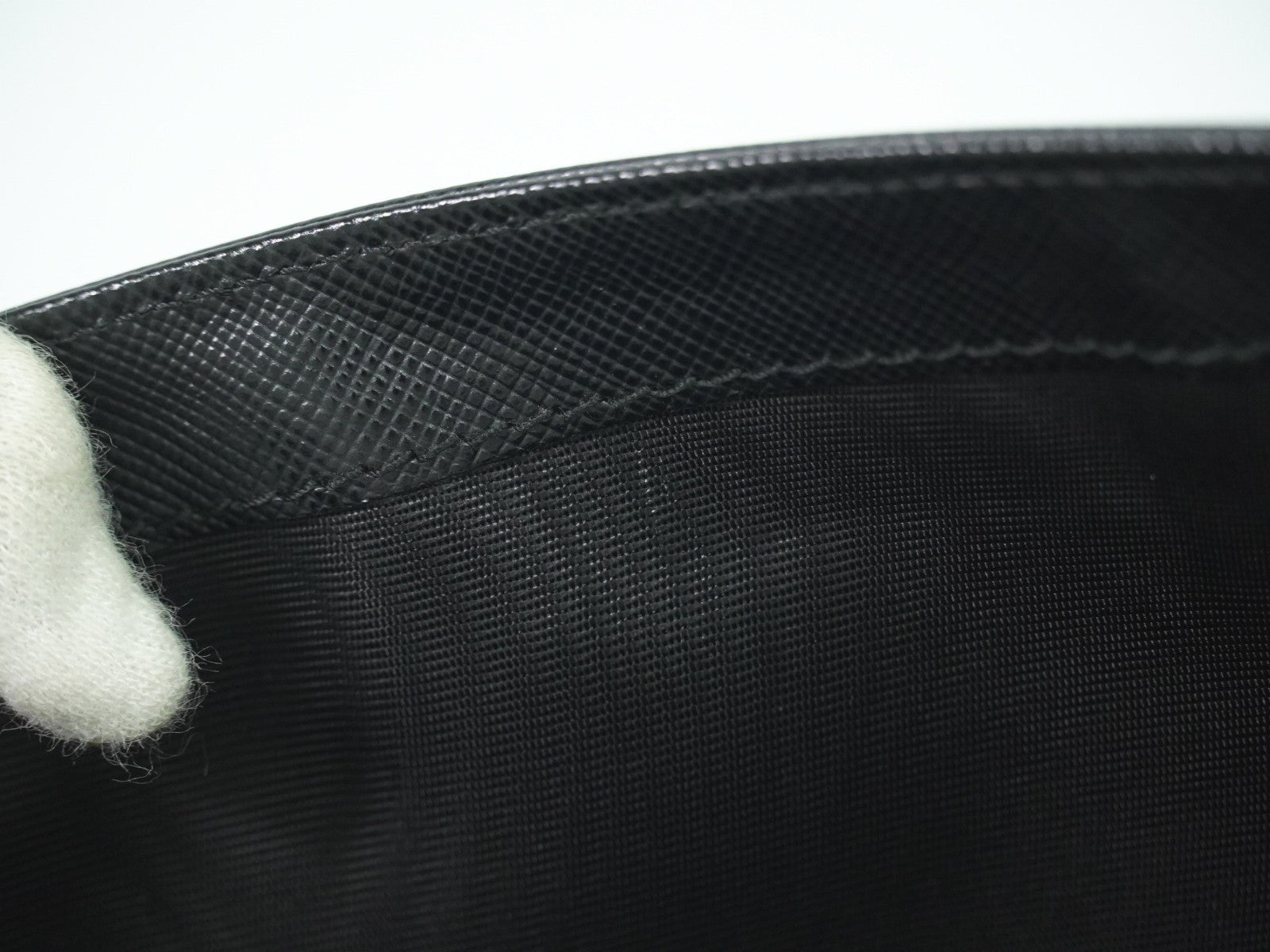 Prada Continental Wallet Tessuto, Black, Nylon, Wallet