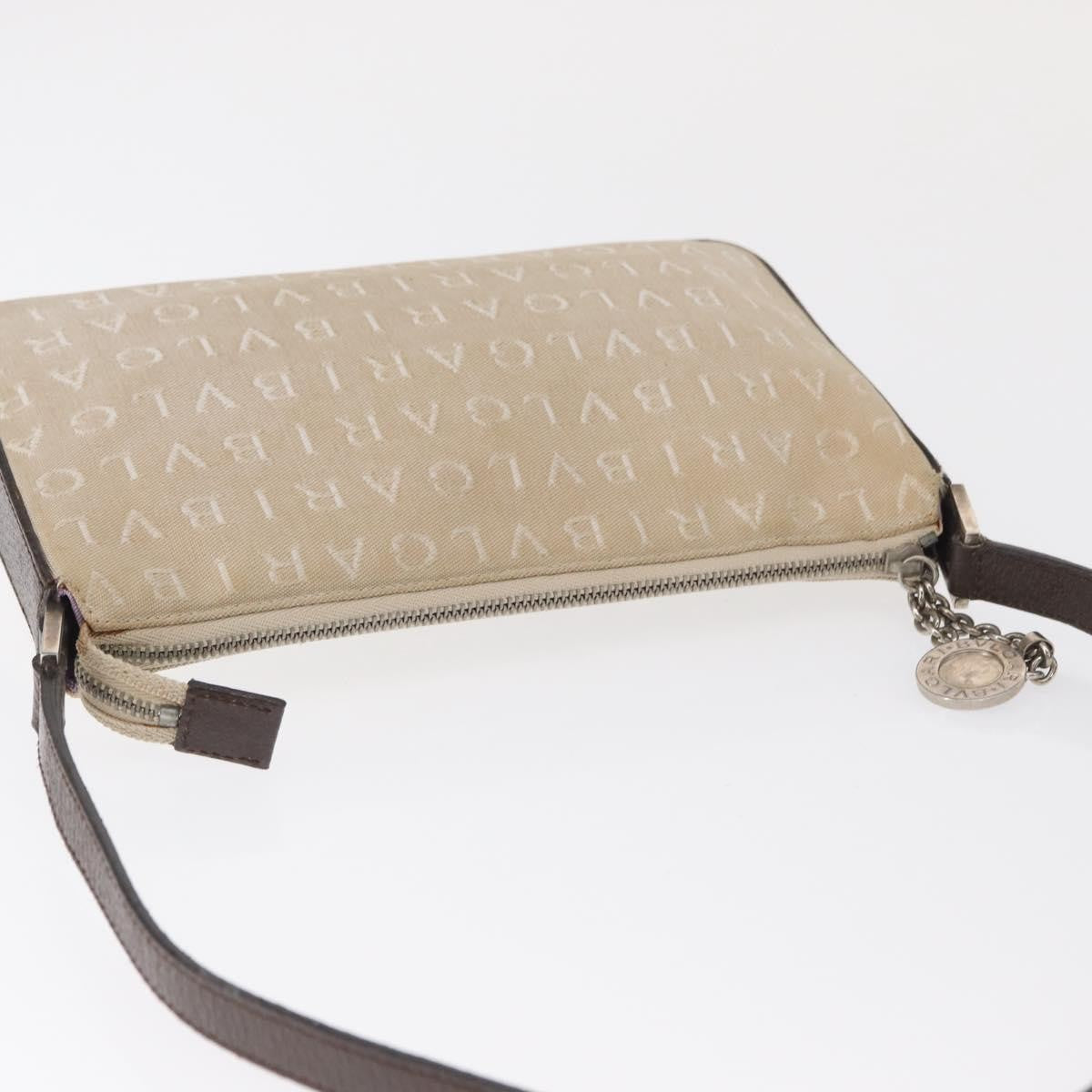 Bvlgari Pouch Canvas, BEIGE, CANVAS, Clutche & pouche