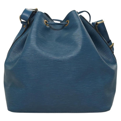 Louis Vuitton Petit Noe Handbag Epi Leather, BLUE, LEATHER, Shoulder bag