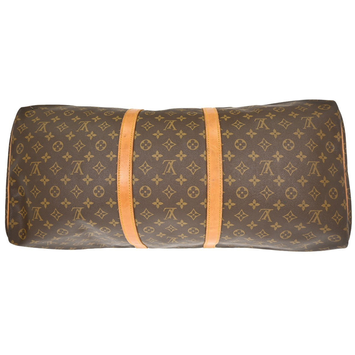 Louis Vuitton Keepall Bag Monogram Canvas, BROWN, CANVAS, Travel bag