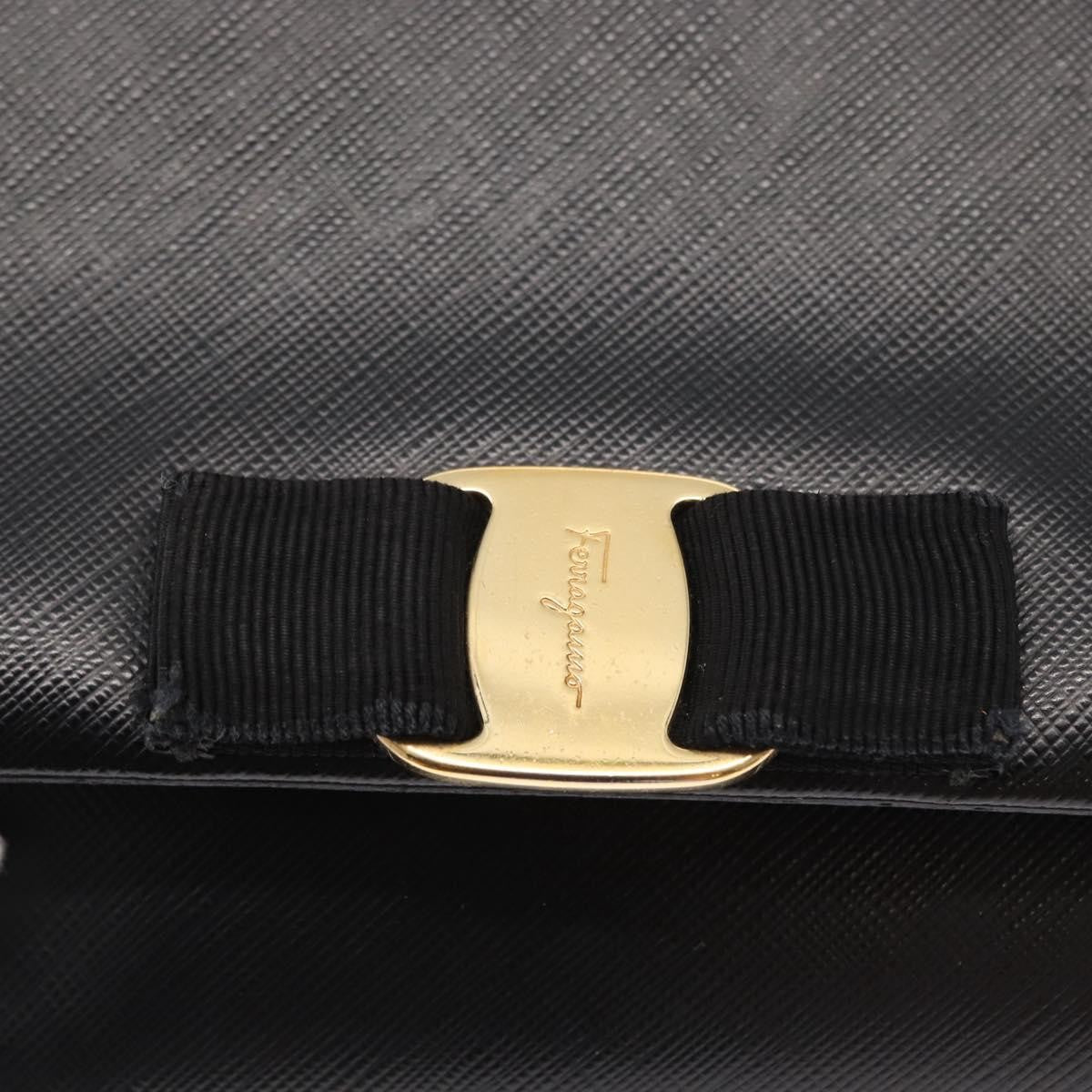 Salvatore Ferragamo Vala Chain Shoulder bag Leather, BLACK, LEATHER, Shoulder bag
