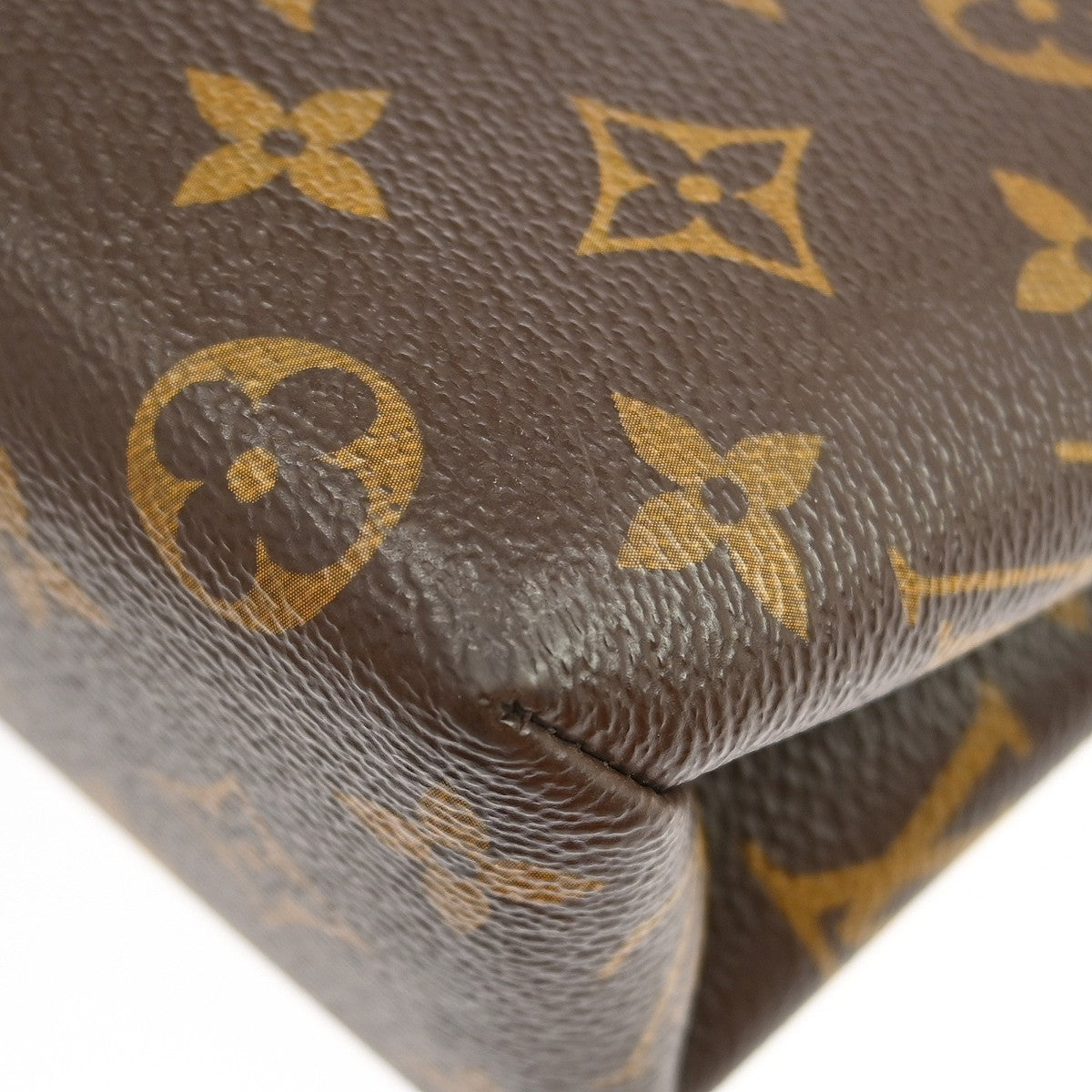 Louis Vuitton Locky Handbag Monogram Canvas with Leather, Brown, Canvas, Handbag