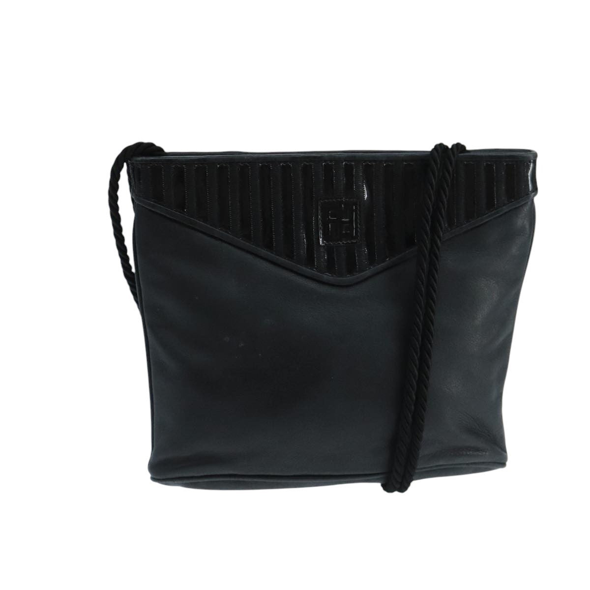 Fendi Vintage shoulderbag Leather, Black, Leather, Shoulder Bag