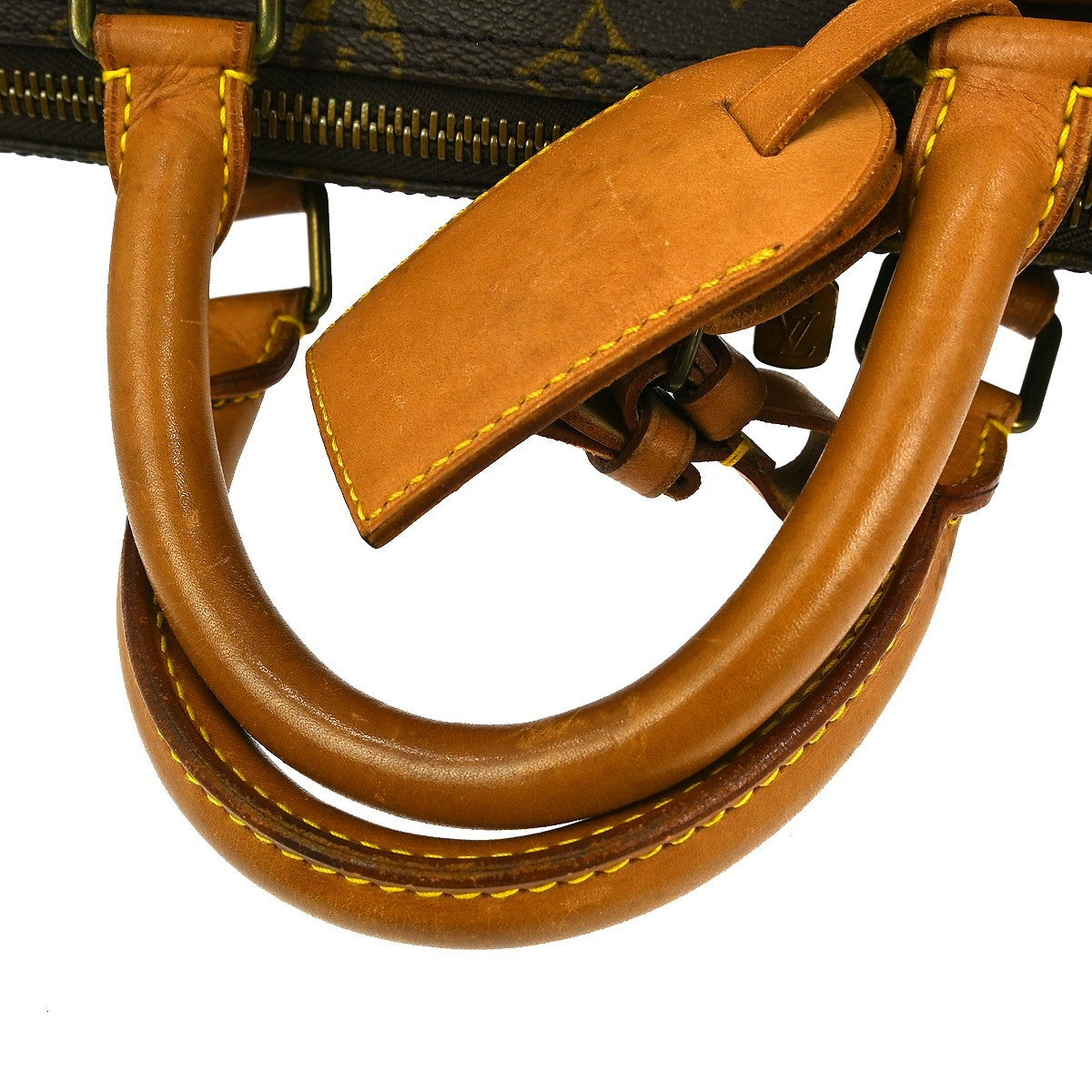 Louis Vuitton Keepall Bag Monogram Canvas, BROWN, CANVAS,LEATHER, Handbag