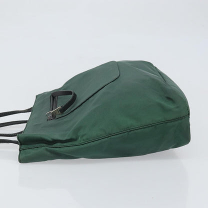 Prada Vintage Zip Tote Tessuto, GREEN, NYLON, Tote bag