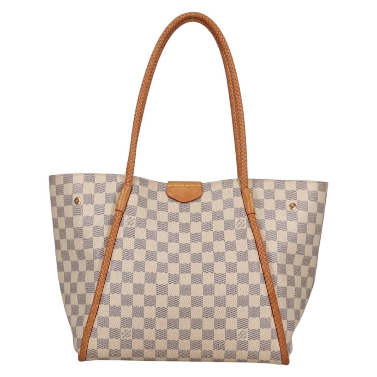 Louis Vuitton Propriano Handbag Damier, WHITE, CANVAS, Tote bag