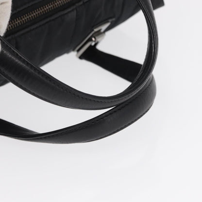 Chanel Square Stitch Boston Bag Quilted Nylon, BLACK, NYLON, Travel bag