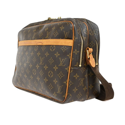Louis Vuitton Reporter Bag Monogram Canvas, BROWN, CANVAS, Crossbody bag