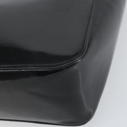 Gucci Vintage Bamboo Handle Bag Patent leather, BLACK, PATENT_LEATHER, Handbag