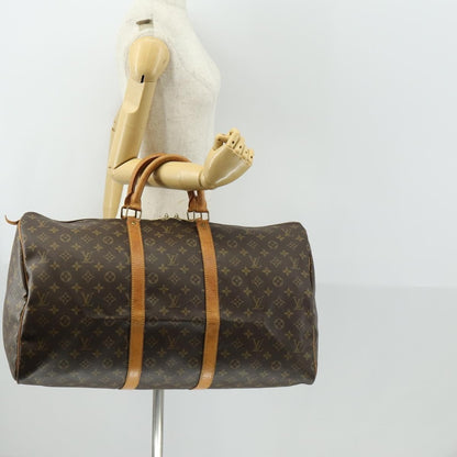 Louis Vuitton Keepall Bag Monogram Canvas, Brown, Canvas, Travel Bag