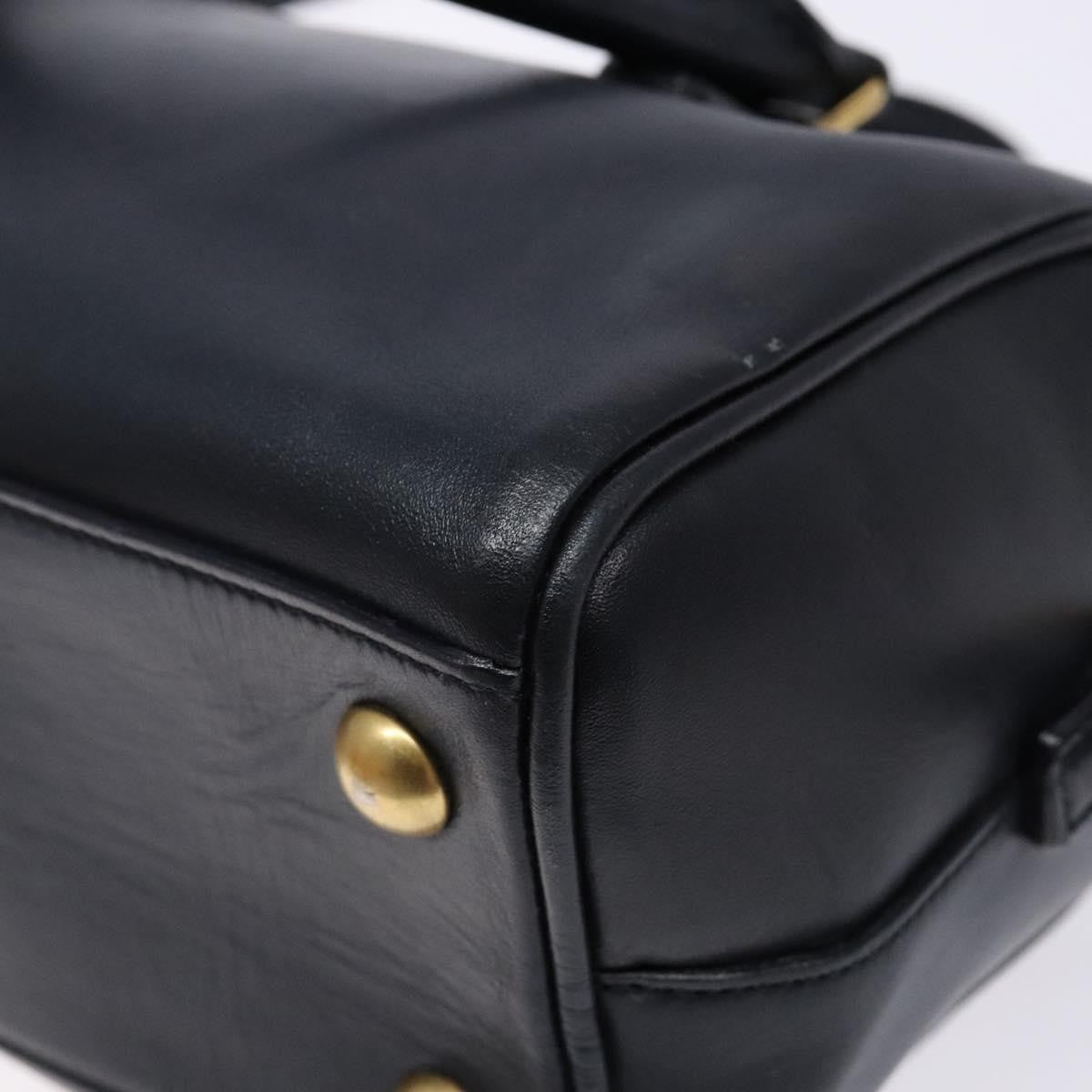 Saint Laurent Classic Baby Duffle Bag Leather, NAVY, LEATHER, Handbag