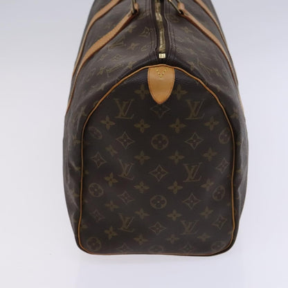Louis Vuitton Keepall Bag Monogram Canvas, BROWN, CANVAS, Travel bag