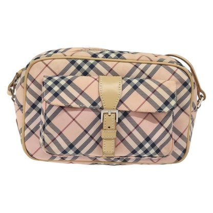 Burberry Nova Check Blue Label Nylon, PINK, NYLON, Shoulder bag