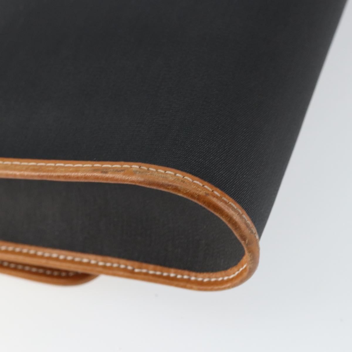 Christian Dior Vintage CD Logo Shoulder Bag Leather, BLACK, LEATHER, Shoulder bag