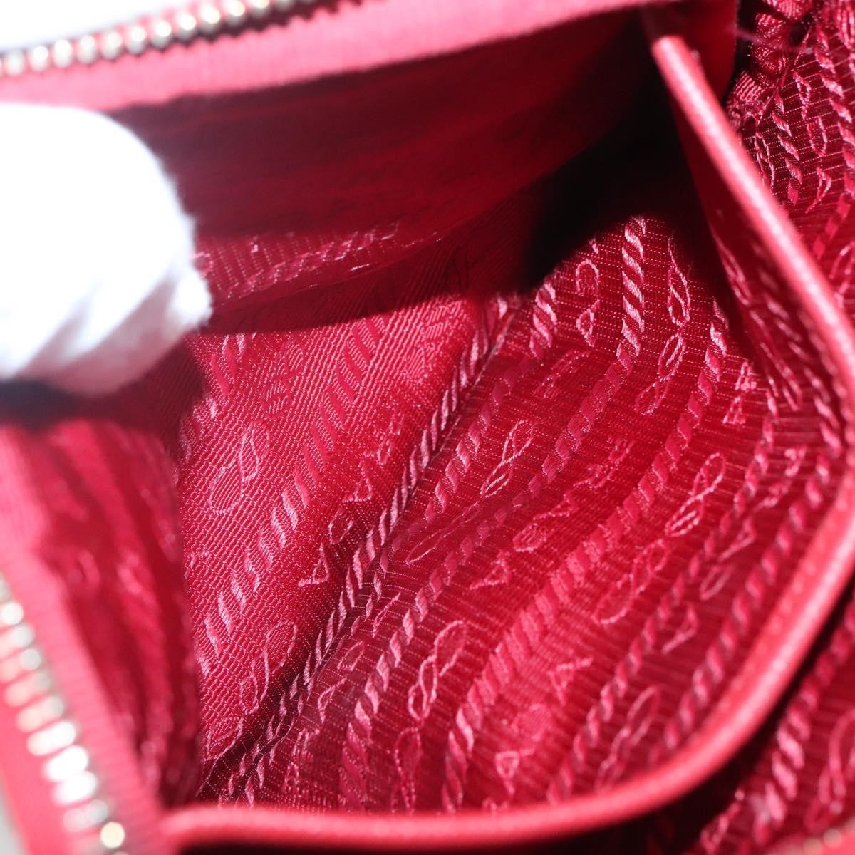 Prada Double Zip Shoulder Bag Nylon, RED, NYLON, Shoulder bag