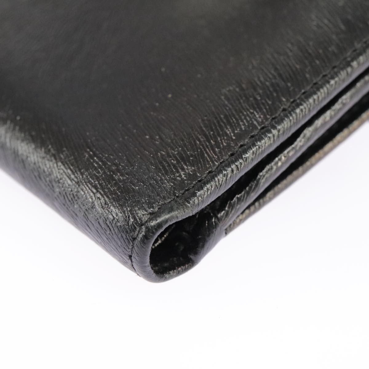 Fendi Bifold Flat Wallet Joshua Vides Printed Leather, BLACK, LEATHER, Wallets
