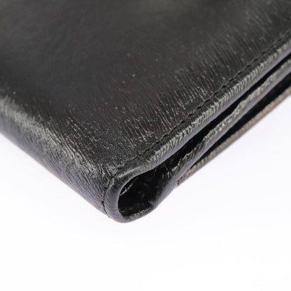 Fendi Bifold Flat Wallet Joshua Vides Printed Leather, BLACK, LEATHER, Wallets