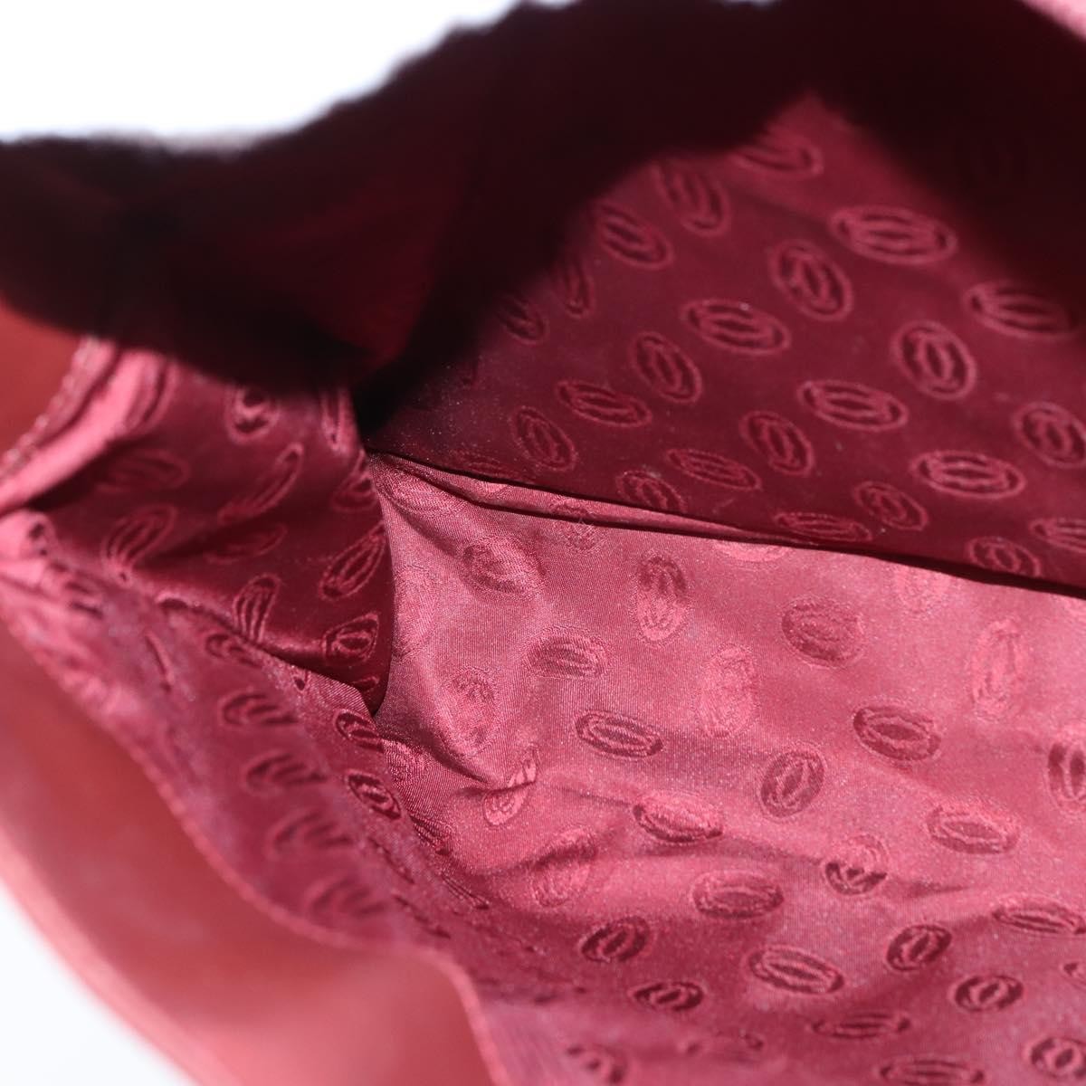 cartier Must de Cartier Shoulder Bag Leather, BURGUNDY, LEATHER, Shoulder bag