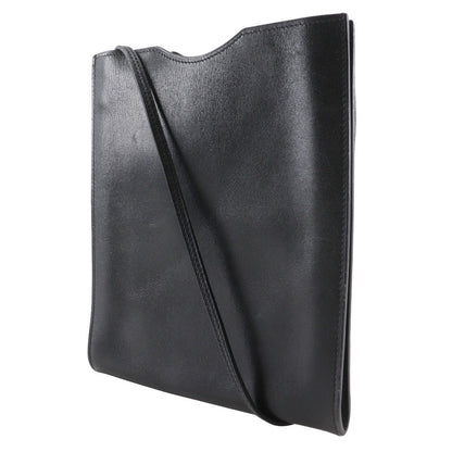 Hermes Onimaitou Handbag Leather, BLACK, LEATHER, Shoulder bag