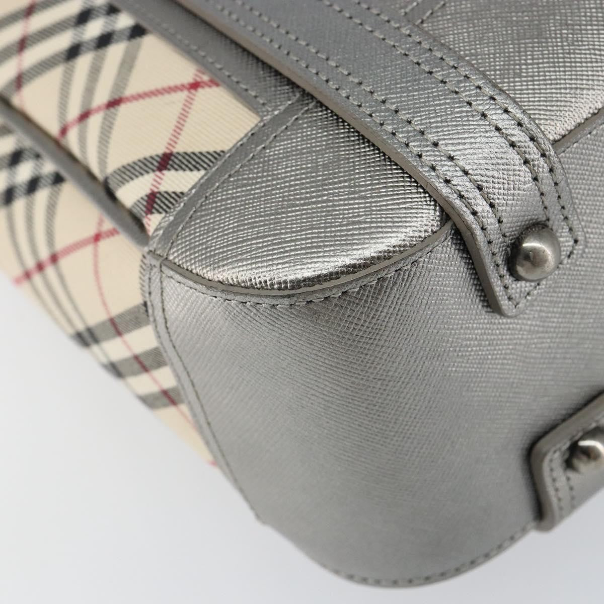 Burberry Nova check Shoulder bag Canvas and Leather, BEIGE, CANVAS, Shoulder bag