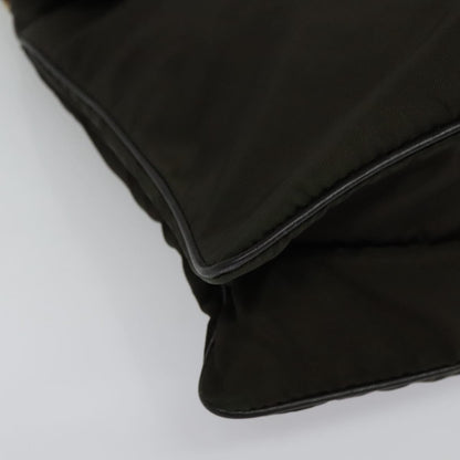 Prada Vintage Flap Messenger Bag Tessuto, Khaki, Nylon, Shoulder Bag