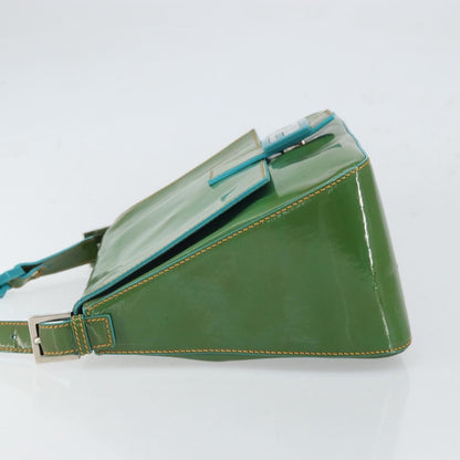 Fendi Forever Big Mama Bag Patent, GREEN, PATENT_LEATHER, Shoulder bag