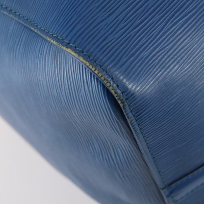 Louis Vuitton Keepall Bag Epi Leather, BLUE, LEATHER, Travel bag