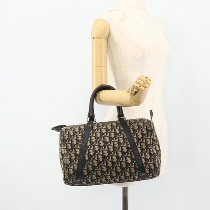 Christian Dior Vintage Trotter Boston Bag Diorissimo Canvas, Navy, Canvas, Handbag