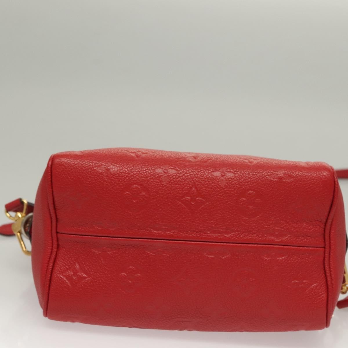 Louis Vuitton Speedy Bandouliere NM Bag Monogram Empreinte Leather, RED, LEATHER, Handbag