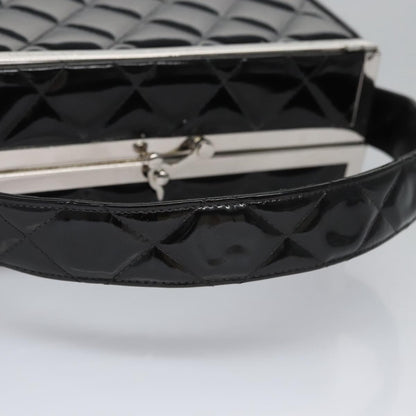 Chanel Vintage Vanity Case Patent, BLACK, PATENT_LEATHER, Toiletry Case