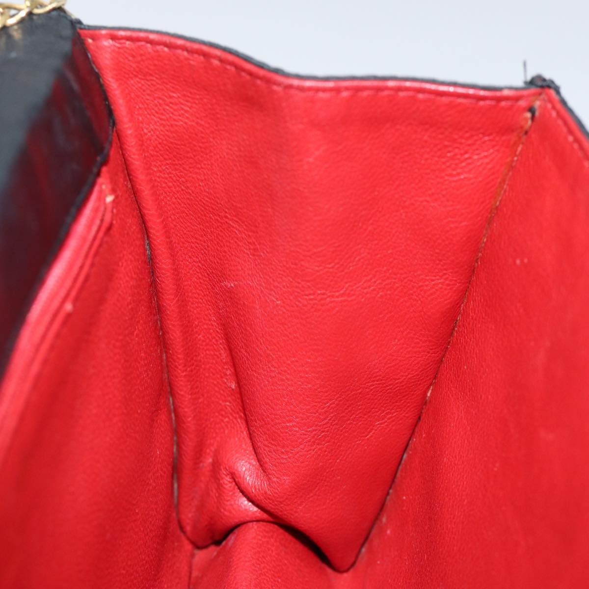 Chanel Vintage Full Flap Shoulder Bag Quilted Satin, BLACK, SATIN, Shoulder bag