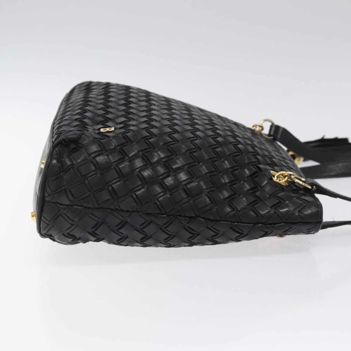 Bally Vintage Shoulder Bag Quilted leather, Black, Leather, Shoulder Bag