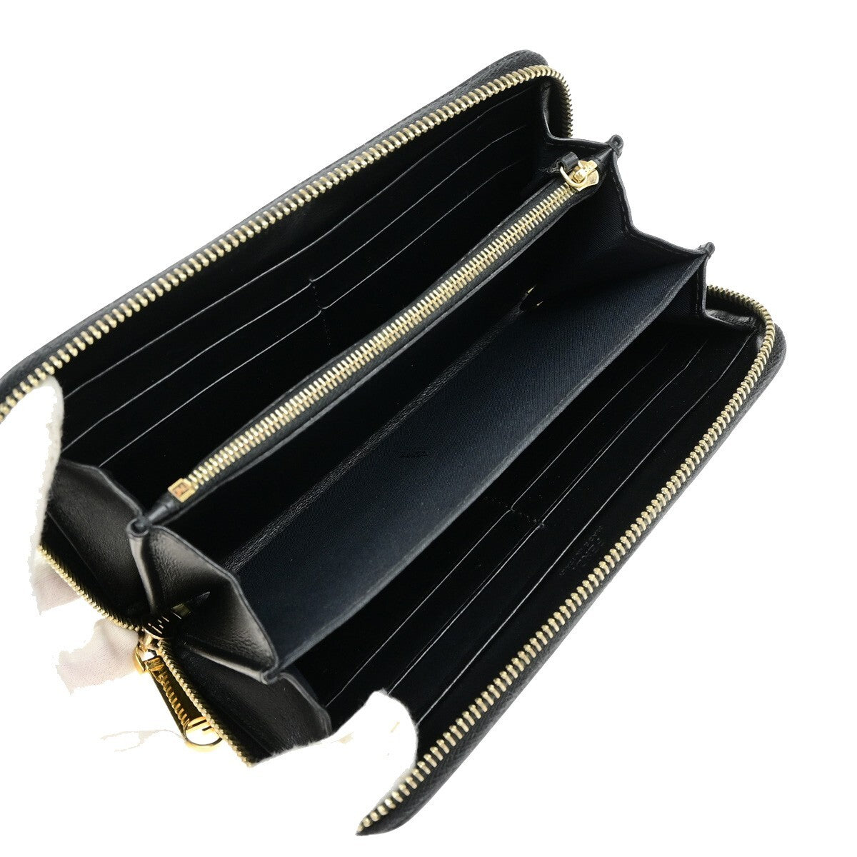 Fendi F is Fendi Zip Around Wallet Leather, BLACK, LEATHER, Wallets