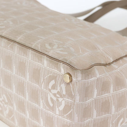 Chanel Travel Line Tote Nylon, BEIGE, NYLON, Tote bag