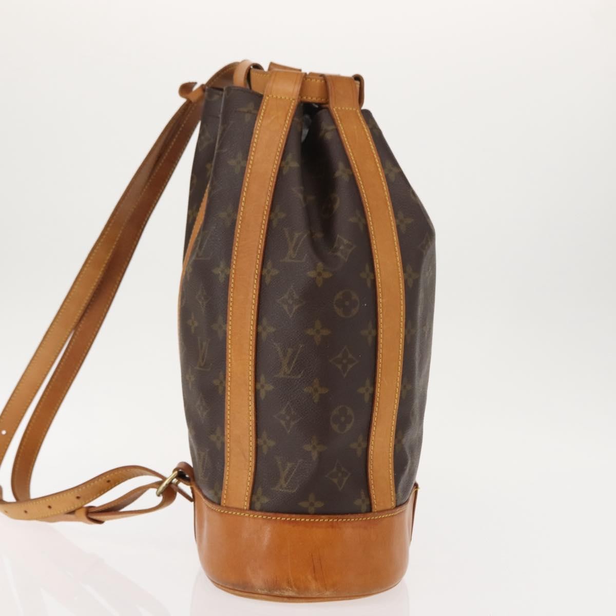 Louis Vuitton Randonnee Pochette Monogram Coated Canvas, BROWN, CANVAS, Shoulder bag