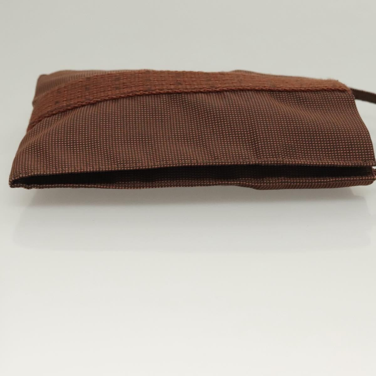 Hermes Herline Crossbody Canvas, BROWN, CANVAS, Crossbody bag
