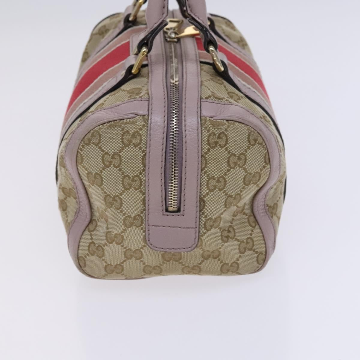 Gucci Vintage Web Boston Bag GG Canvas, BEIGE, CANVAS, Travel bag