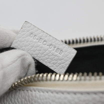 Christian Dior Saddle Crossbody Bag Leather, WHITE, LEATHER, Shoulder bag