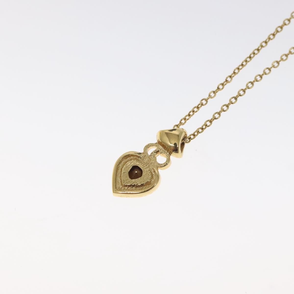Christian Dior CD Heart Necklace Metal, GOLD, METAL, Necklace